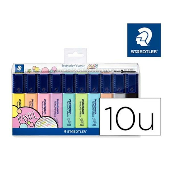 Set de Markere Fosforescente Staedtler 364 C (10 Unități)