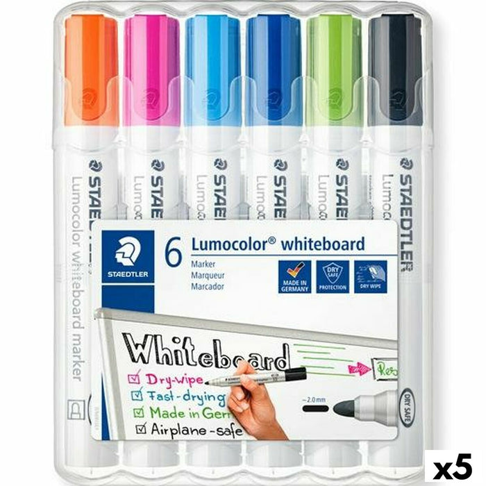 Set de markere Staedtler Lumocolor 351 Tablă albă 6 Piese (5 Unități)