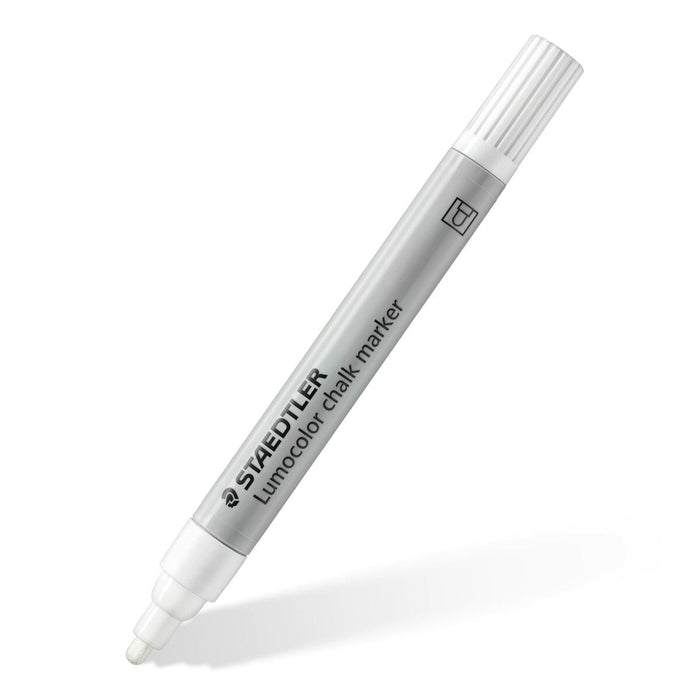 Markere cu cretă lichidă Staedtler Lumocolor 344 10 Piese Alb
