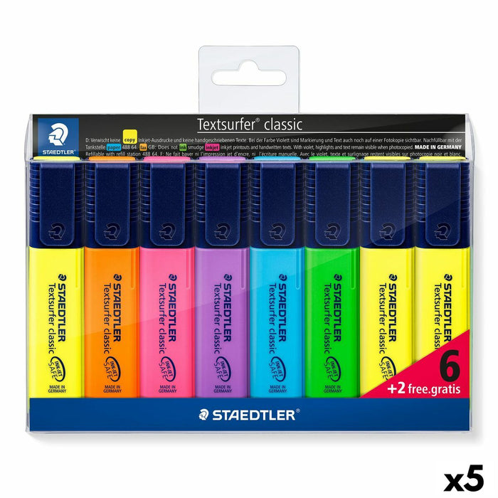 Set de Markere Fosforescente Staedtler Textsurfer Classic Multicolor (5 Unități)