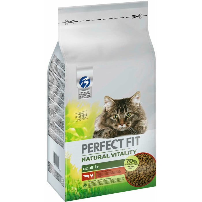 Mâncare pentru pisici Perfect Fit Natural Vitality Beef 6 Kg