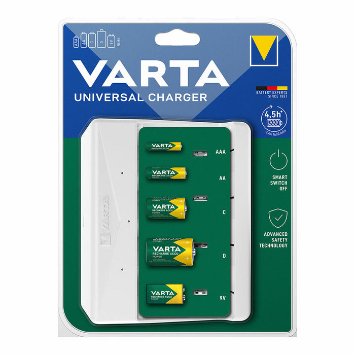 Încărcător de baterii Varta 57658 4 Baterii Universal