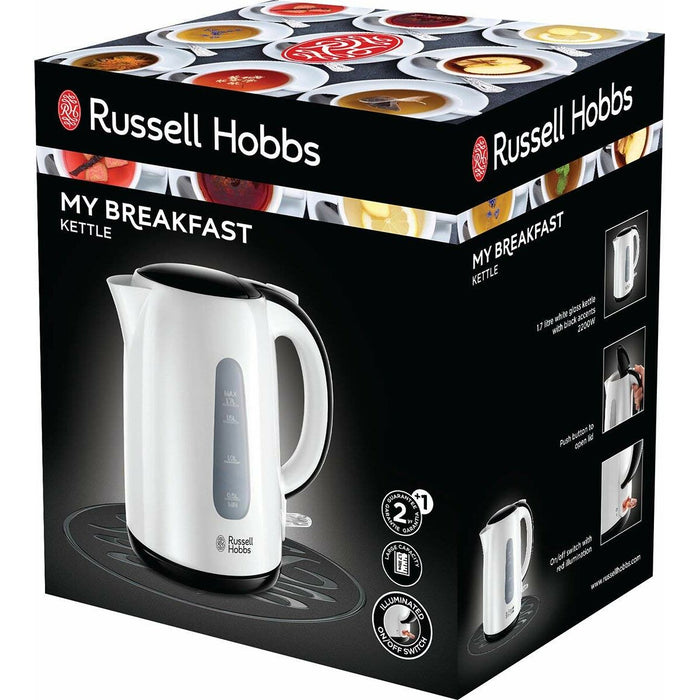 Fierbător Russell Hobbs 25070-70 Alb Negru Plastic 2200 W 1,7 L