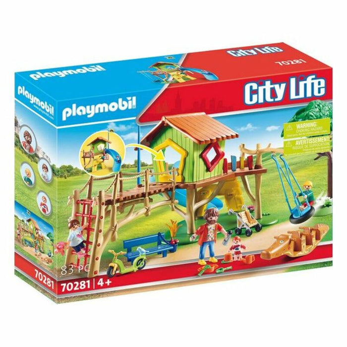 Playset City Life Adventure Playground Playmobil 70281 Loc de joacă (83 pcs)