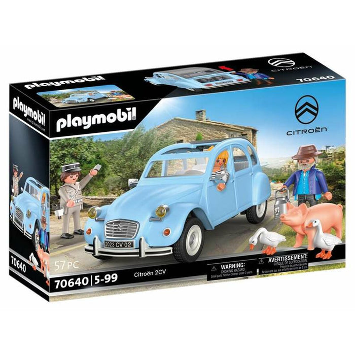 Set de Jucării cu Vehicule Playmobil Albastru Mașină 57 Piese