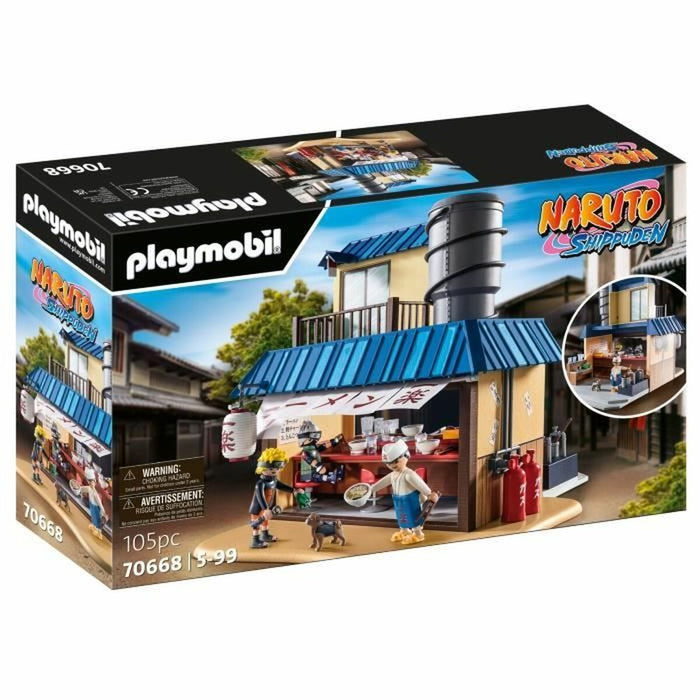 Playset Playmobil Naruto Shippuden: Ichiraku Ramen Shop 70668 105 Piese