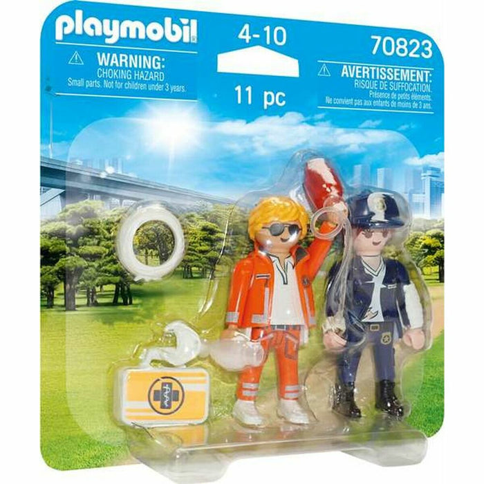 Playset Playmobil 70823 Doctor Polițist 70823 (11 pcs)