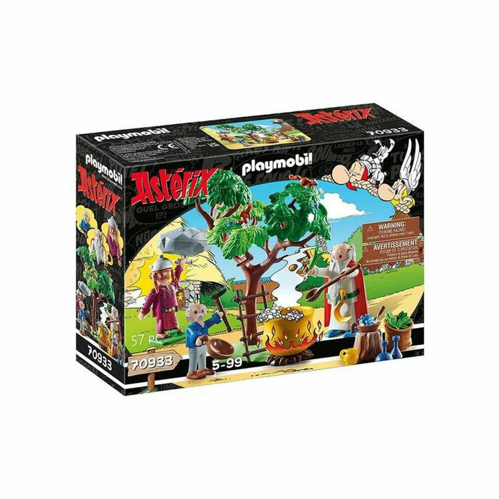 Playset Playmobil Getafix with the cauldron of Magic Potion Astérix 70933 57 Piese