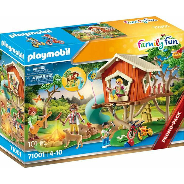 Playset Playmobil Family Fun - Adventure in the Treehouse 71001 101 Piese Lumină