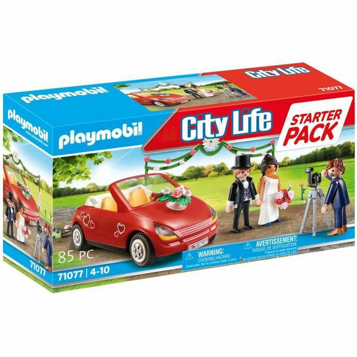 Set de Jucării cu Vehicule Playmobil 71077 85 Piese nuntă