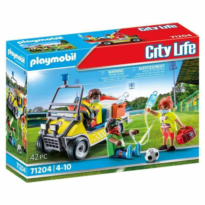 Set de Jucării cu Vehicule Playmobil 71204 Fotbalist 42 Piese
