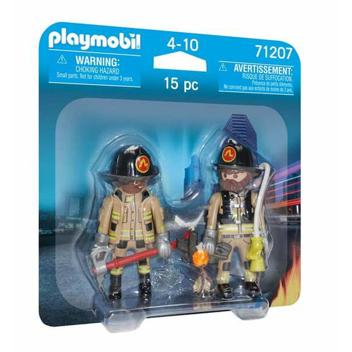Figurine Articulate Playmobil 71207 Pompier 15 Piese Duo