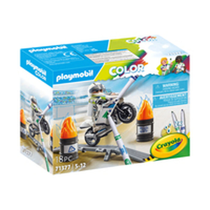 Set de jucării Playmobil Color Motocicletă 18 Piese