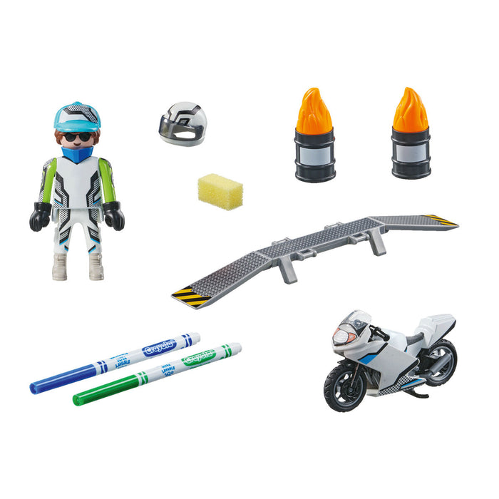 Set de jucării Playmobil Color Motocicletă 18 Piese