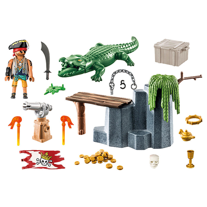 Playset Playmobil Crocodil Pirat 59 Piese