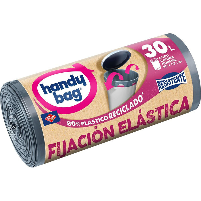 Saci de gunoi Albal Handy Bag Fijacion Elastica 30 L (15 Unități)