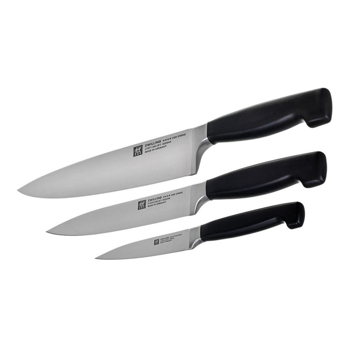 Set de Cuțite Zwilling 35048-000-0 Negru Oțel (3 Unități) Plastic