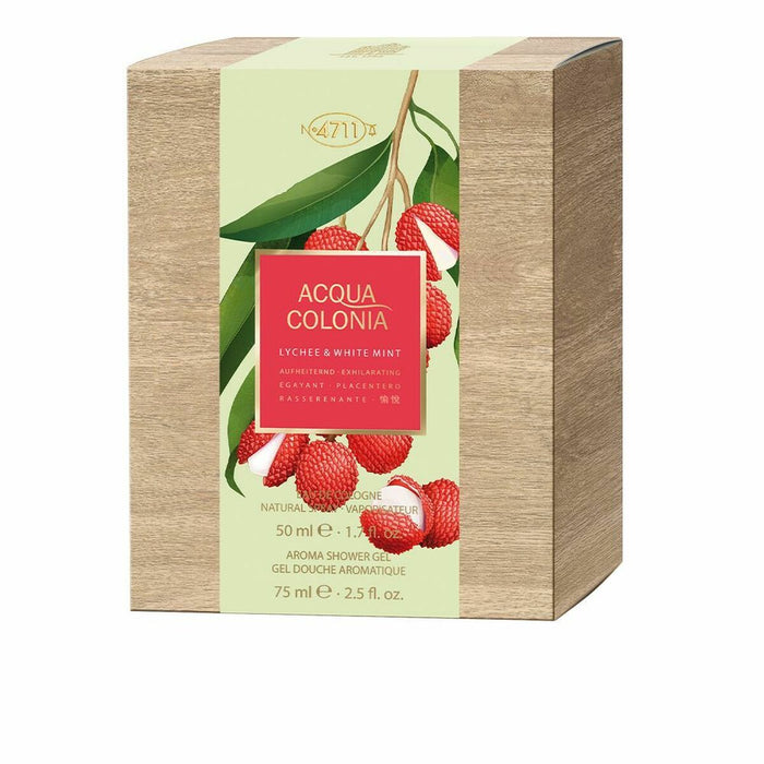 Set de Parfum Unisex 4711 Mentă 2 Piese Litchi