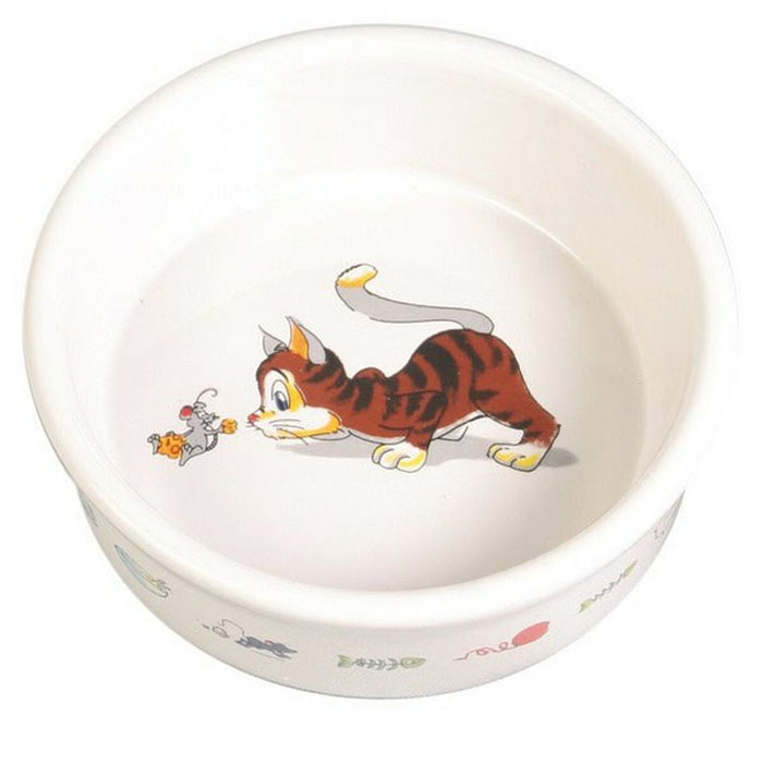 Dispozitiv de hrănire pentru pisici Trixie Alb Porțelan 11 cm