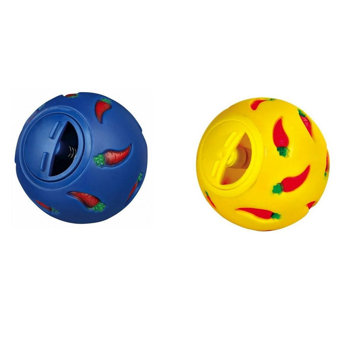 Míč Trixie 6275 Iepure Snacks Ø 7 cm Galben Albastru Multicolor Plastic (1 Piese)