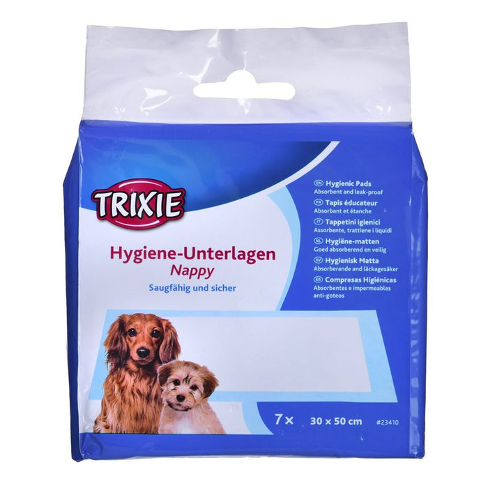 Pad de antrenament pentru căței Trixie 23410 30 x 50 cm 7 Unități Albastru Alb (7 Piese)
