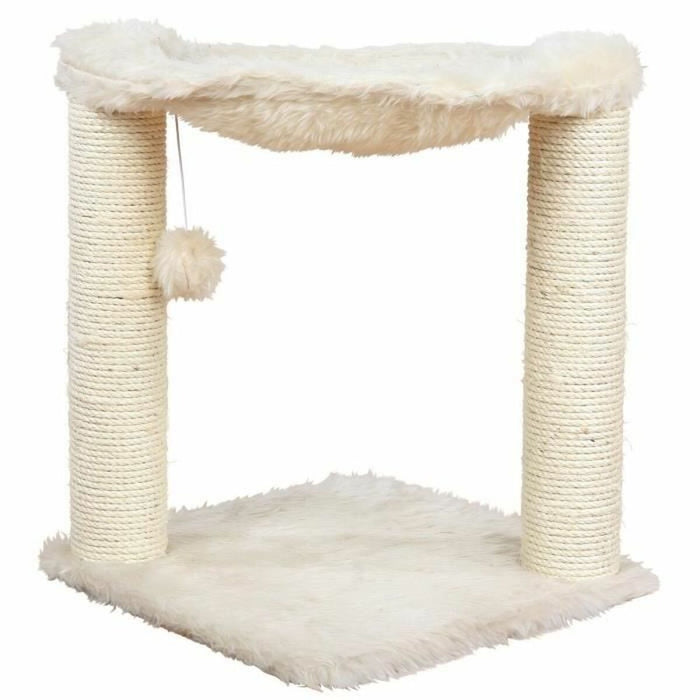 Ansamblu de joacă pentru pisici Trixie Baza Crem Lemn Sisal 50 cm