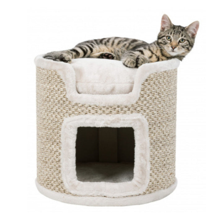 Pat pentru pisică Trixie Tour Ria Bej Gri deschis Sisal Ø 37 cm