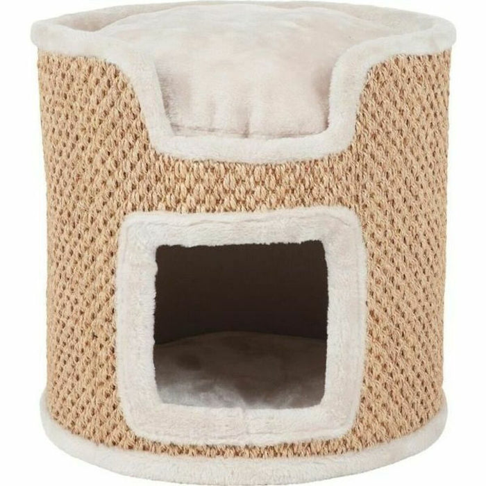 Pat pentru pisică Trixie Tour Ria Bej Gri deschis Sisal Ø 37 cm