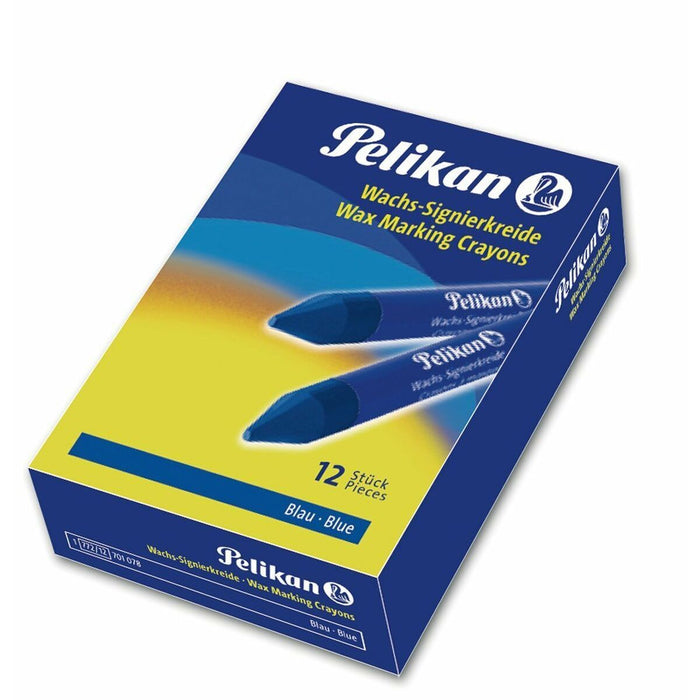 Creioane ceară colorate Pelikan 701011 Albastru 12 Piese
