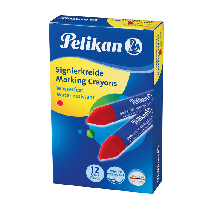 Creioane ceară colorate Pelikan 701029 Roșu 12 Piese