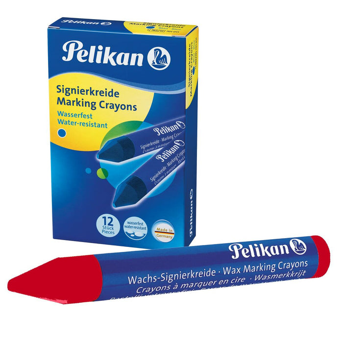 Creioane ceară colorate Pelikan 701029 Roșu 12 Piese