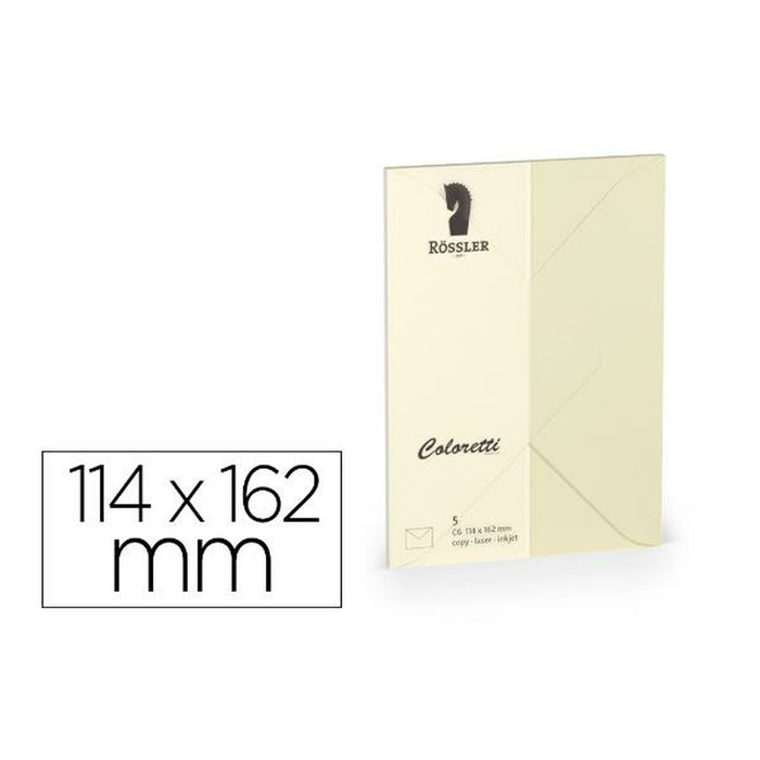 plicuri Rossler Papier 220705512 Galben Hârtie 114 x 162 mm