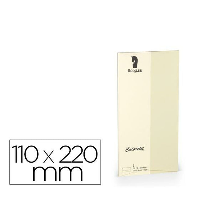 plicuri Rossler Papier 220702506 Galben Hârtie 110 x 220 mm
