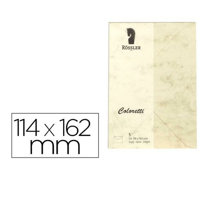 plicuri Rossler Papier 220705506 Maro Hârtie 114 x 162 mm