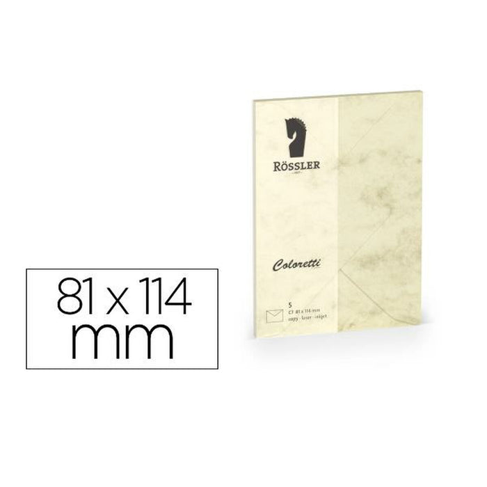 plicuri Rossler Papier 220707506 Galben Hârtie 81 x 114 mm