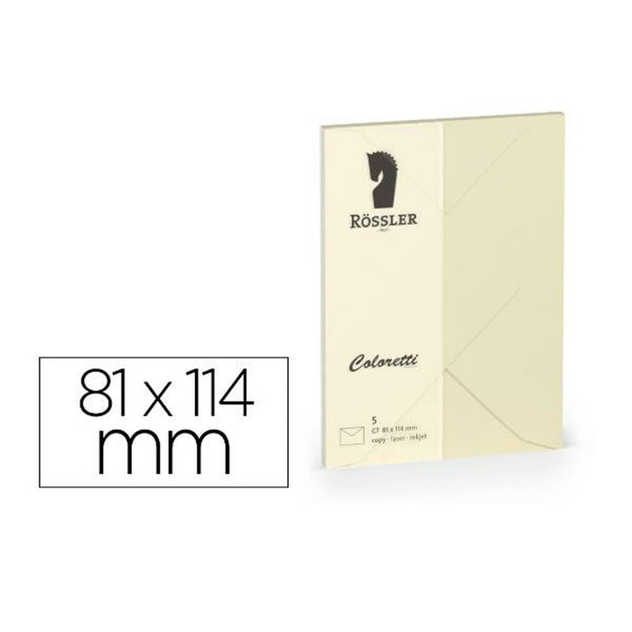 plicuri Rossler Papier 220707512 Galben Hârtie 81 x 114 mm