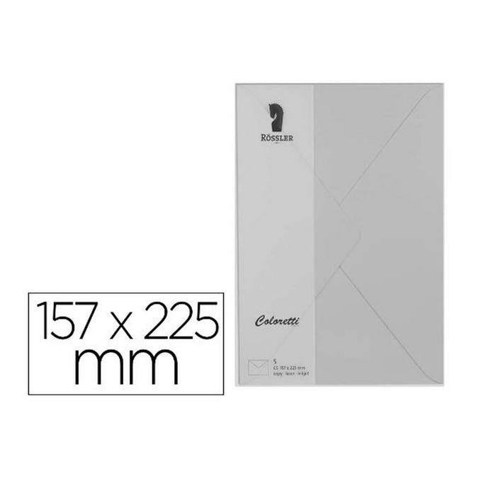 plicuri Rossler Papier 220711511 Gri Hârtie 157 x 225 mm