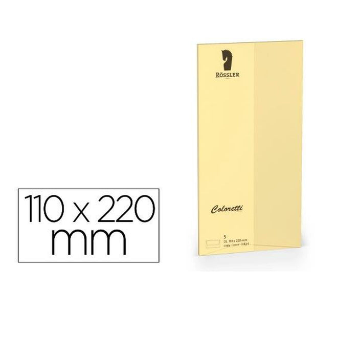 plicuri Rossler Papier 220702519 Galben 110 x 220 mm