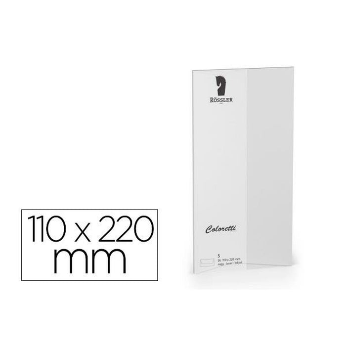plicuri Rossler Papier 220702511 Gri Hârtie 110 x 220 mm