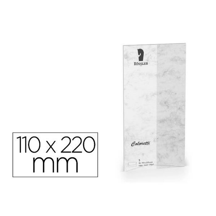plicuri Rossler Papier 220702514 Gri Hârtie 110 x 220 mm