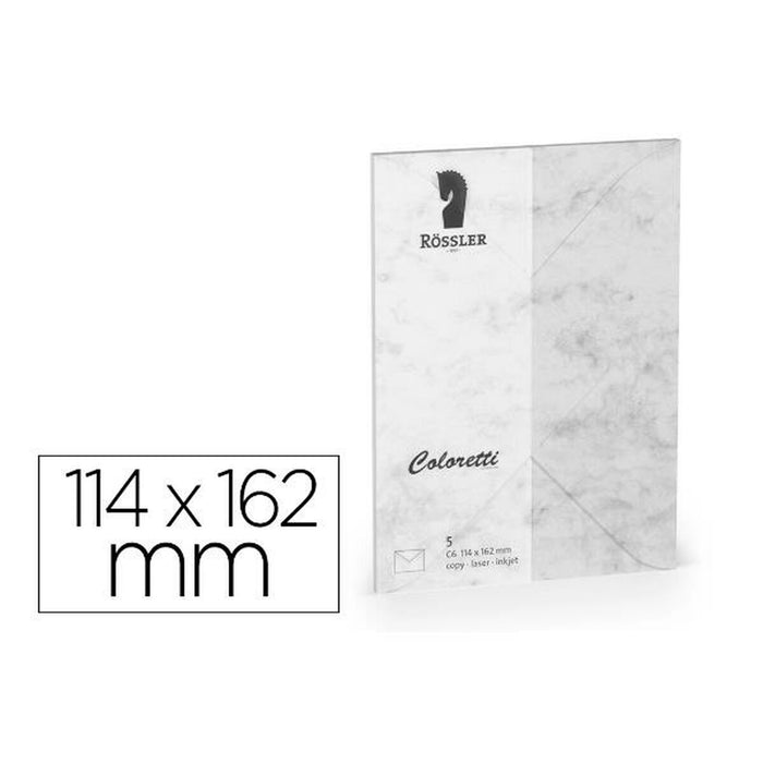 plicuri Rossler Papier 220705514 Gri Hârtie 114 x 162 mm