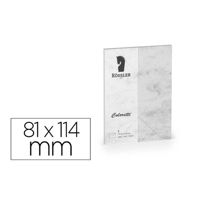plicuri Rossler Papier 220707514 Alb Hârtie 81 x 114 mm