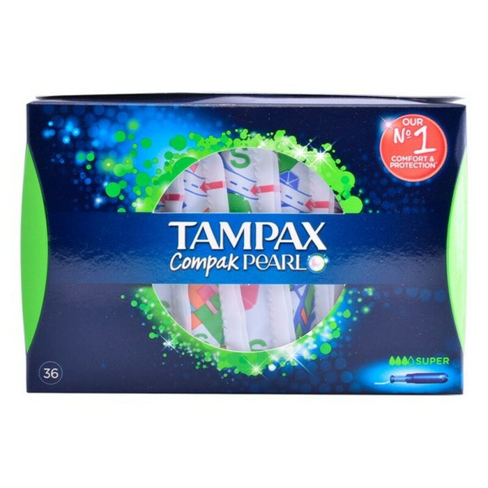 Tampoane Super Pearl Compak Tampax 8067056 (36 uds) 36 Unități