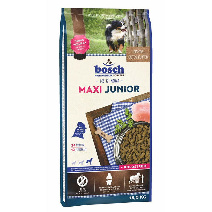 Nutreț BOSCH MAXI JUNIOR Copil/Junior Păsări 15 kg