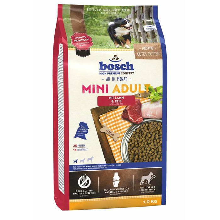 Nutreț BOSCH Mini Adult Adult Carne de oaie 1 kg