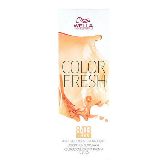 Vopsea Semipermanentă Color Fresh Wella 10003221 Nº 8/03 (75 ml)