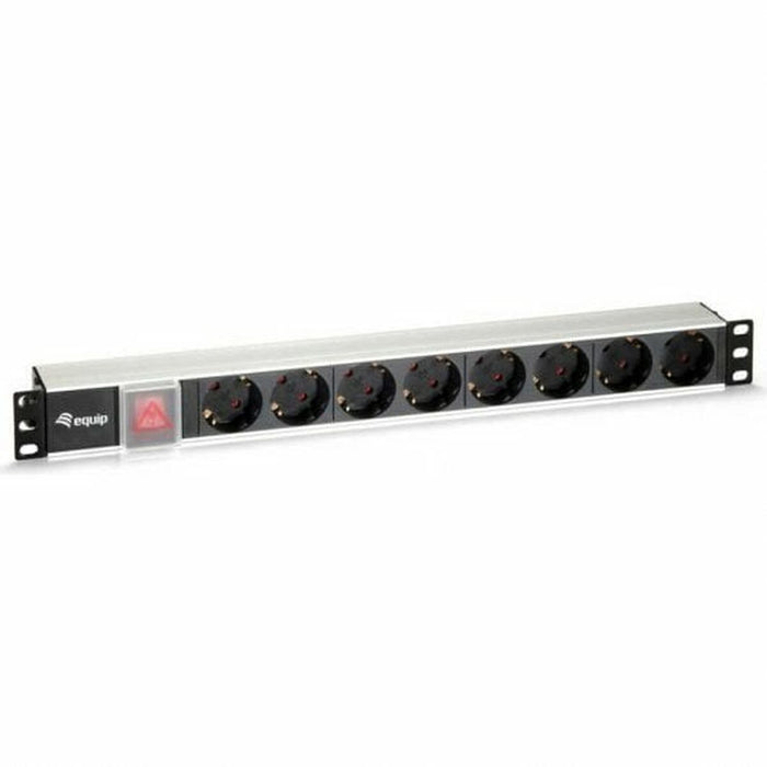Placă de Circuit 19” 8 Puncte de Conectare Schuko Equip 333293 (1,8 m)