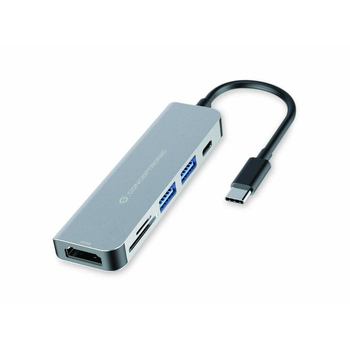 Hub USB Conceptronic DONN02G Aluminiu