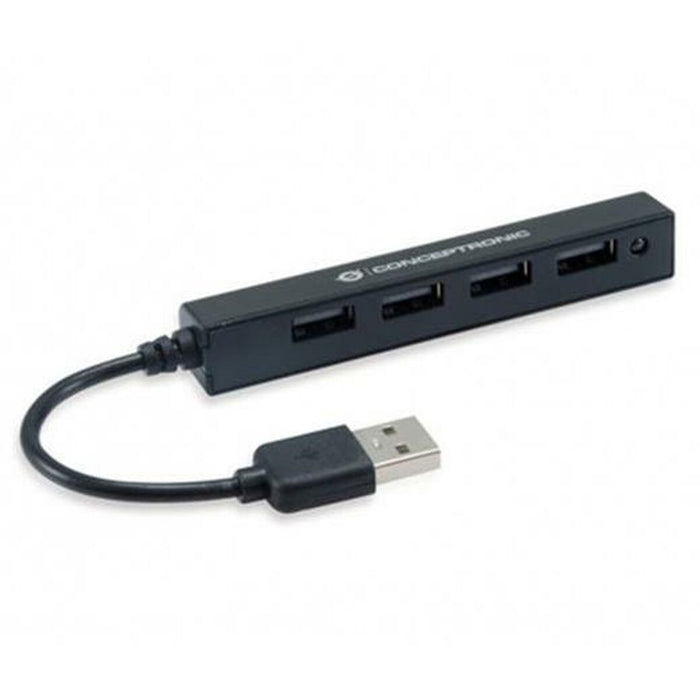 Hub USB Conceptronic 110515407 Negru 10 cm