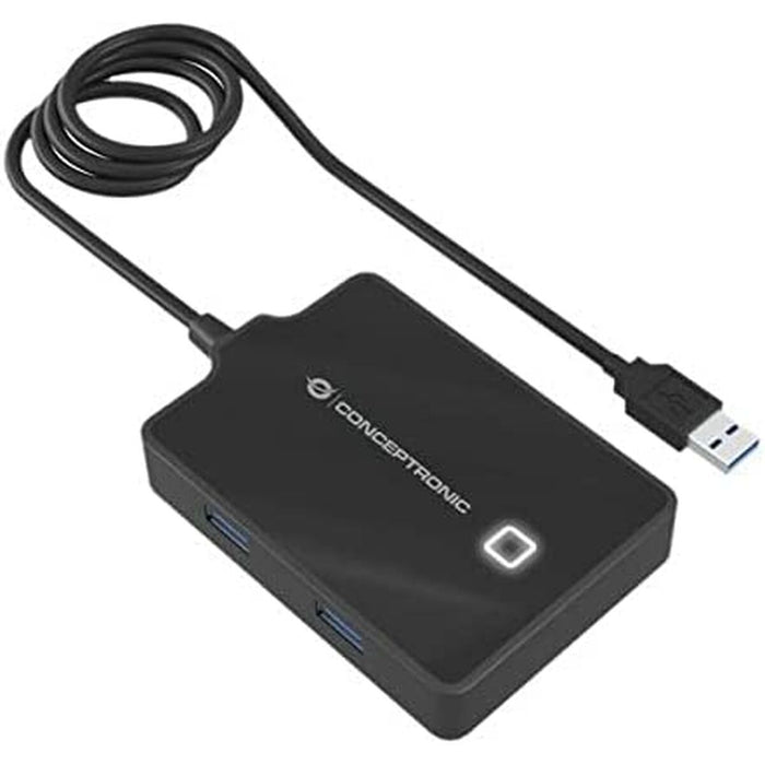 Hub USB Conceptronic HUBBIES11BP Negru